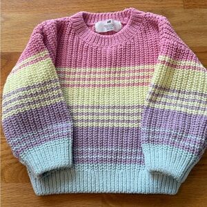H&M Kids Pastel Striped Sweater